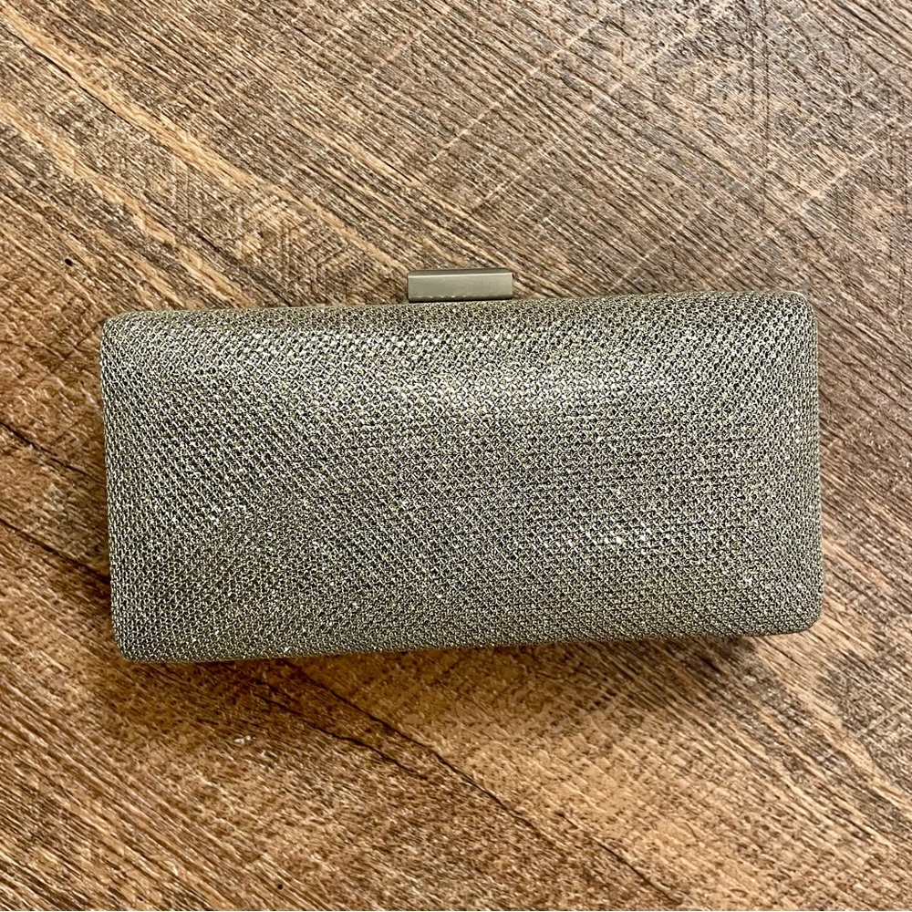 Miss KG Kurt Geiger Silver Clutch